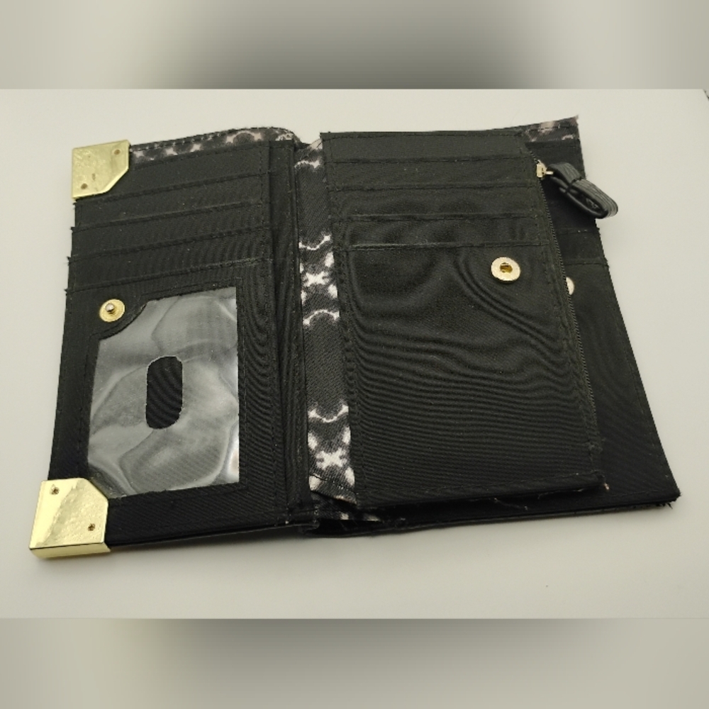 Jessica Simpson Black and Gold Double Sided Wallet 🎁 - Picture 4 of 6